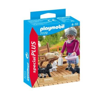 Playmobil Special Plus 71172 Grand-m&egrave;re avec chats