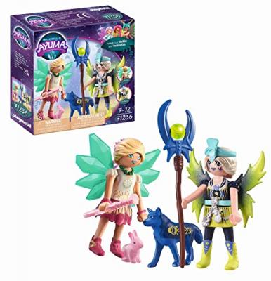 PLAYMOBIL &reg; Crystal- et Moon Fairy avec des animaux-&acirc;mes
