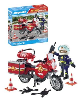 Pompier Et Moto - Playmobil&reg; Les Pompiers - 71466