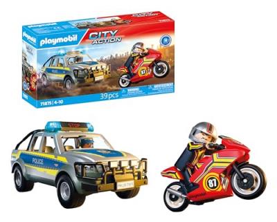 Playmobil Jeu De Construction De Poursuite Polici&egrave;re