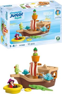 Playmobil Figurine Junior & : Bateau Pirate De Peter Pan Disney