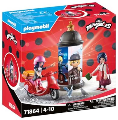 Playmobil Miraculous 71864 Miraculous Marinette &agrave; scooter & Kagami