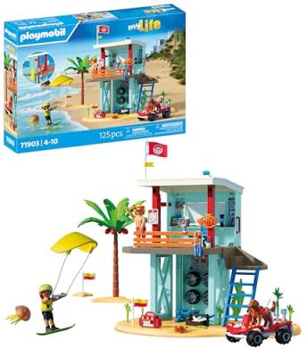 Playmobil Jeu De Construction : Tour De Guet Avec Voiture De Plage
