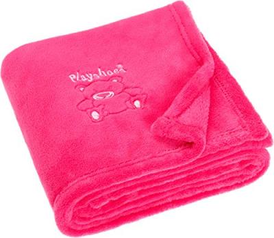 PLAYSHOES  couverture polaire ours 75 x 100 cm rose