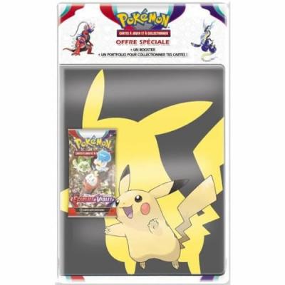 ASMODEE Coffret - Pokemon - Pack Portfolio + Booster Ecarlate Et Violet 01