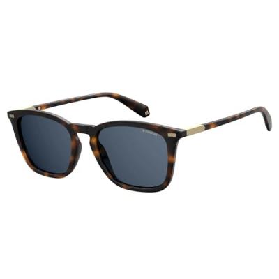 POLAROID Lunettes de soleil  Pld 2085/s col. 086/c3 Hommes Carr&eacute; Havana