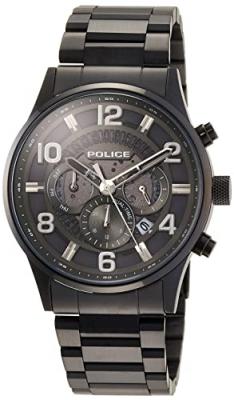 POLICE Montre Quartz Homme -  - Addis PEWJK2203102 - Acier inoxydable - Noir 