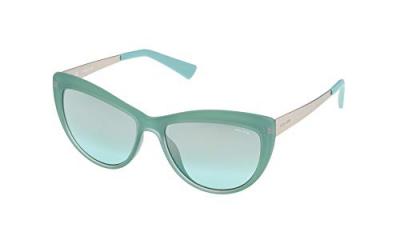 POLICE  S197055N19X Lunettes De Soleil, Vert, 55 pour Homme
