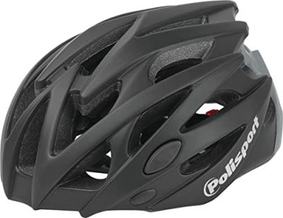 POLISPORT  Helmet TWIG-(M=55/58) Casque Unisex-Adult, Noir/Gris, M EU