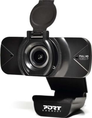 PORT DESIGNS Webcam Full HD - PORT - 1080p - Noir
