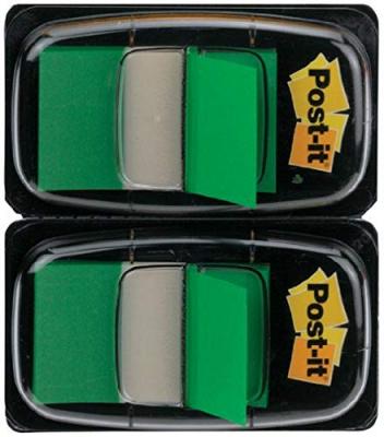 POST IT Post-it Marque-pages Vert Lot de 2 x 50 Feuilles