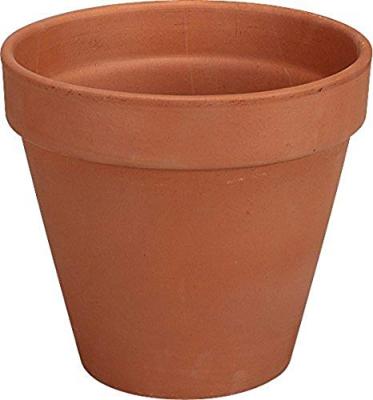 DEROMA Pot terre cuite Brut Cotto 13cm, terre rouge