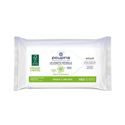 POUPINA  Toallitas Naturales 60uds