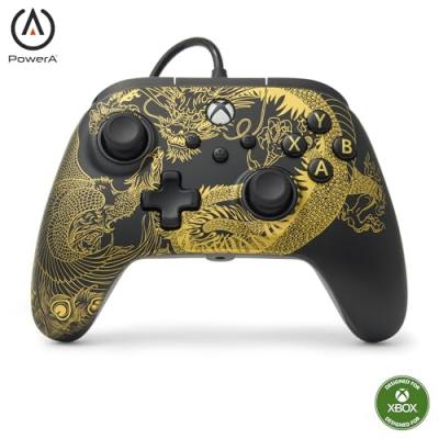 POWERA Manette filaire  Adv Dragon vs Phoenix pour Xbox Series X Noir et Or 