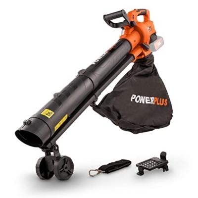 DUAL POWER Aspirateur/souffleur de feuilles sans balais - Orange
