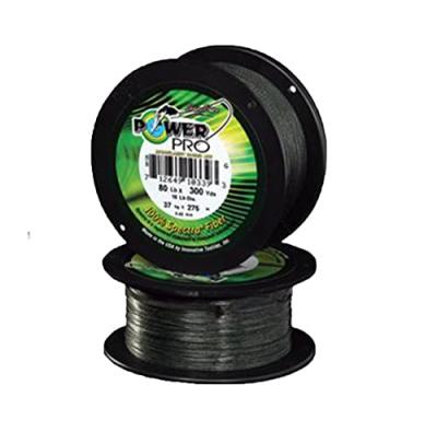  Tresse Power Pro Verte - Bobine 135m : diam&egrave;tre nylon - 23/100