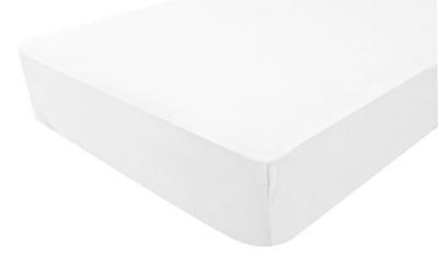 POYET MOTTE Drap housse jersey b&eacute;b&eacute; en coton 70x140 cm JERSYLOR blanc