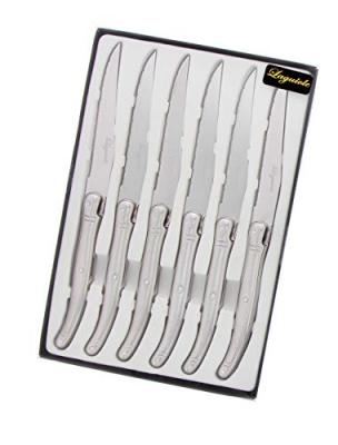 PRADEL EXCELLENCE  Bo&icirc;te de 6 couteaux tribloc Laguiole - Acier inoxydable