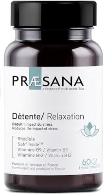PRAESANA D&eacute;tente 60 Comprim&eacute;s R&eacute;duit l'Impact du Stress 