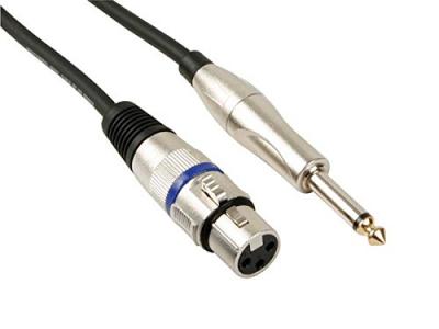 HQ POWER C&acirc;ble xlr - xlr femelle vers jack 6.35 mm - mono - 6 m