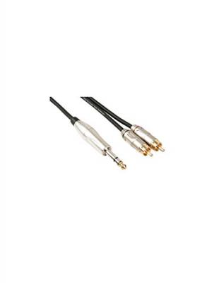 HQ POWER PRO audio Cables 145106&nbsp;C&acirc;ble audio professionnel, 6&nbsp;m, noir