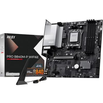 MSI  PRO B840M-P WIFI6E carte m&egrave;re AMD B840 Emplacement AM5 micro ATX