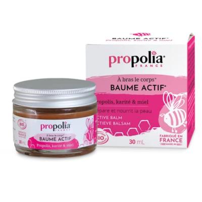 PROPOLIA Baume Actif&reg; certifi&eacute; Bio Propolis, Karit&eacute; & Miel 