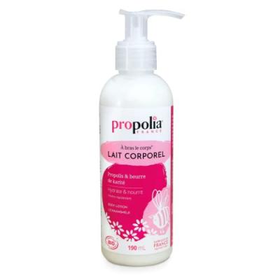 PROPOLIA Lait hydratant corps certifi&eacute; Bio Propolis et Karit&eacute; 