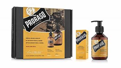 PRORASO  - Coffret duo - Shampoing & Huile &agrave; barbe Wood & Spice