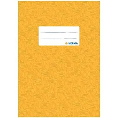HERMA  Prot&egrave;ge-cahier, A5, en PP, jaune opaque - Lot de 60