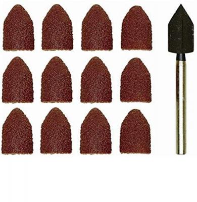 PROXXON Capuchons abrasifs en corindon - Grain 80 et 150 &Oslash; 9 mm - 10 pcs