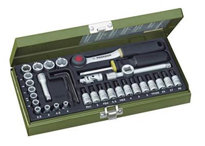 PROXXON  23080 Jeu de cl&eacute;s &agrave; douille 36 pi&egrave;ces 1/4"" (Import Allemagne)