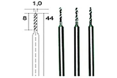 PROXXON  28 854 Lot de 3 forets &agrave; spirale en acier rapide 1,0 mm Taille
