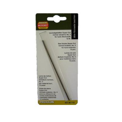 PROXXON  - 12 lames de scie acier n&deg; 5 - scie a chantourner