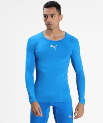 PUMA  Liga Baselayer Long Sleeve T-shirt Bleu S Homme