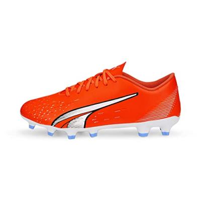 PUMA  Play AG, Chaussures Football (FG) Homme, Ultra Orange White-Blue G, 44 EU