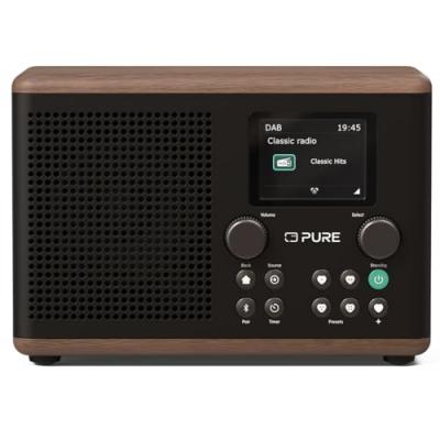 PURE Radio num&eacute;rique -  - Classic H4 - Caf&eacute; Noir/Noyer