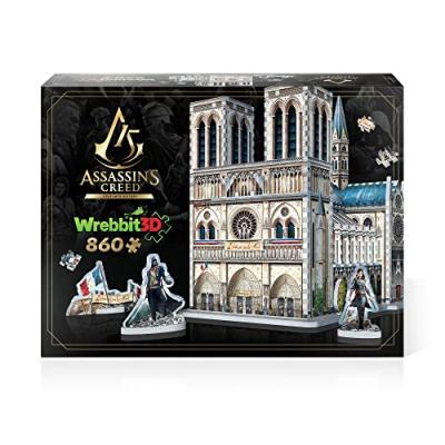  Puzzle 3D Assassin's Creed Notre Dame 860 Pi&egrave;ces Multicolore