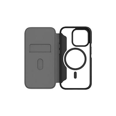 QDOS Etui Folio Hybrid Fold + Snap  pour iPhone 14 Pro Transparent