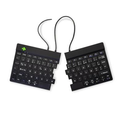 R GO TOOLS Clavier ergonomique filaire USB R-Go Tool Split Break - Noir