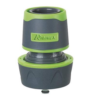 RIBIMEX Raccord rapide stop bi-mati&egrave;re 19mm avec colerette et display box