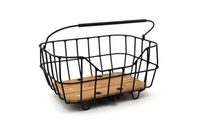 TUBUS Racktime Baskit Breeze Panier &agrave; v&eacute;lo Mixte-Adulte, Noir, Taille Unique