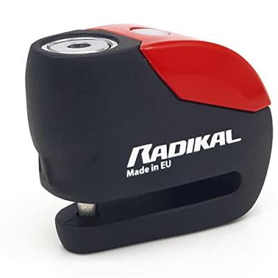 RADIKAL Bloque Disque + Alarme  RK9 rouge/noir