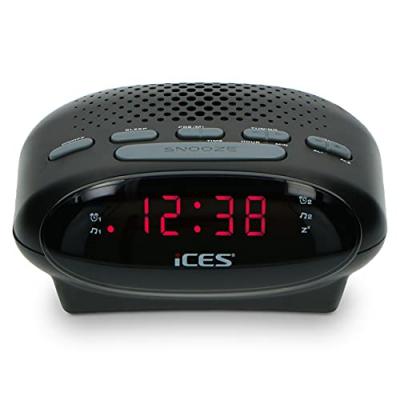 LENCO Ices ICR-210, Horloge, FM,PLL, LED, 1,52 cm (0.6""), Noir, 140 mm