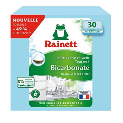 RAINETT Tablettes pour lave vaisselle ecolabel tout en un,  (x 30)