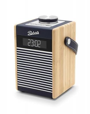 ROBERTS Rambler MIDI Radio-r&eacute;veil r&eacute;tro Portable Dab+/FM/Bluetooth Bleu Marin