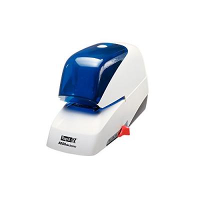 Rapid Agrafeuse &eacute;lectrique Supreme 5050e - 50 feuilles - Blanc/Bleu