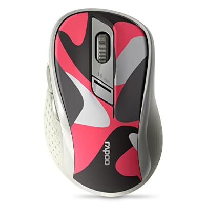 RAPOO Souris  M500 18111 Sans Fil Bluetooth USB 6 Boutons Camouflage Rouge 