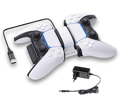 RAPTOR  Gaming CS200 Dual Charging Station with USB Hub, PS5