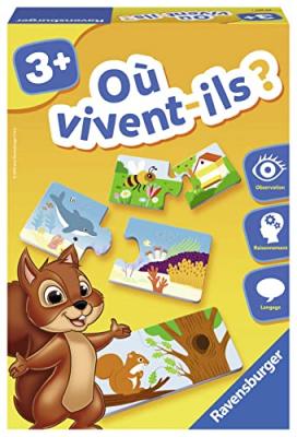 RAVENSBURGER Ou vivent-ils jeu d'association